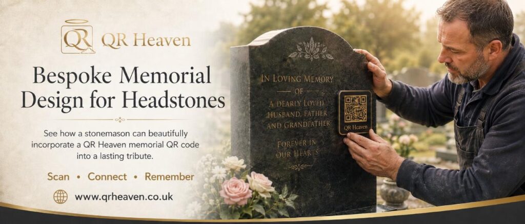 QR memorial plaque