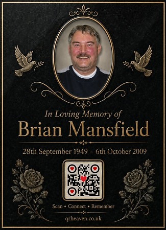 Acrylic Bespoke QR Heaven Photo Plaque 220mm x 160mm
