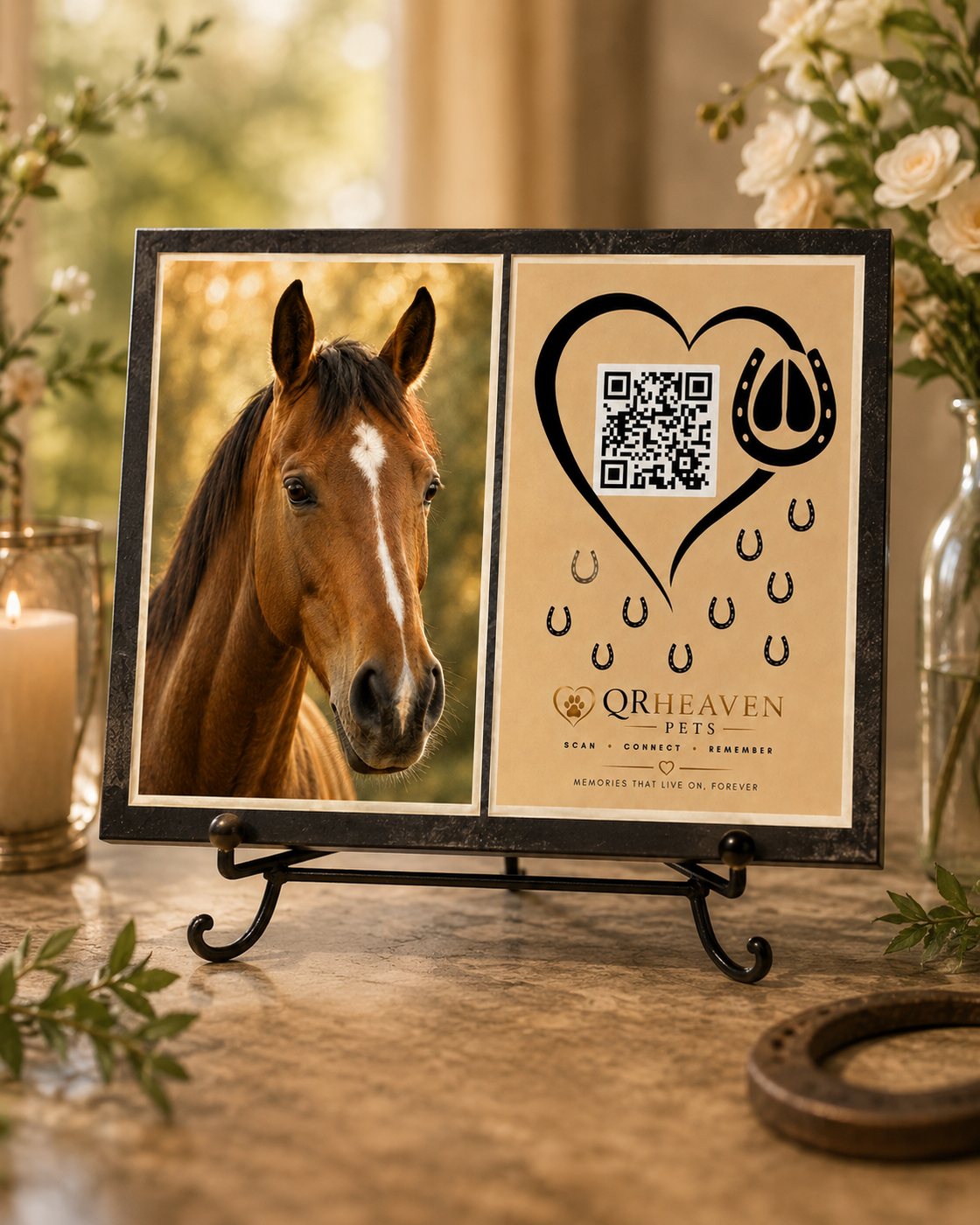 QR Heaven Pets — Horse Memorial Plaque - Image 2